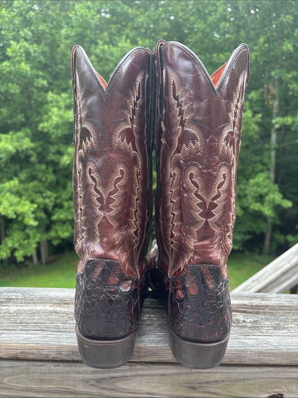 Dan Post Exotic Caiman boots bayou size 10.5 Cowboy western - Picture 12 of 17